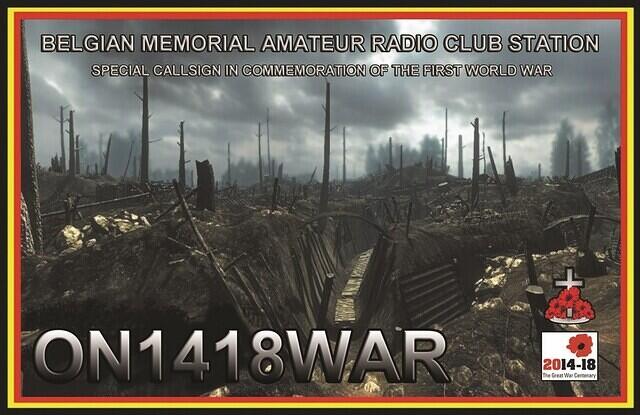 QSL ON1418WAR VOORKANT EINDRESULTAAT